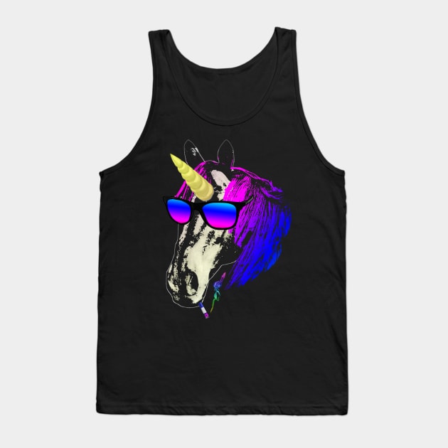 Emo Unicorn Tank Top by Nerd_art